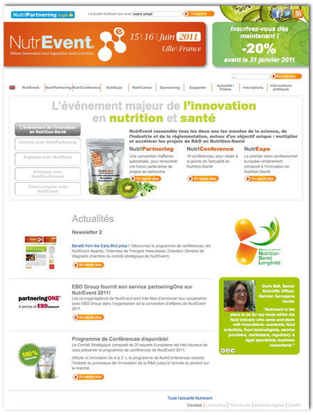 web internet joomla nutrition santé lille communication