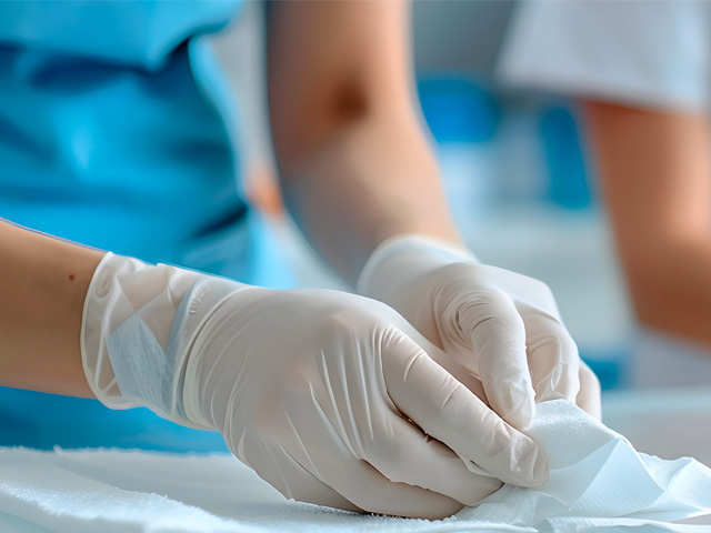 Préparation des soins d'une plaie Préparation des soins d'une plaie